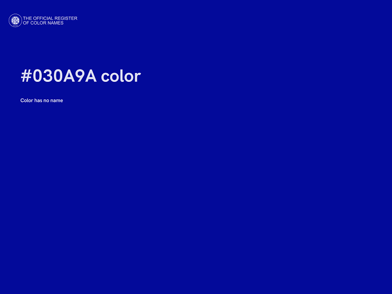 #030A9A color image