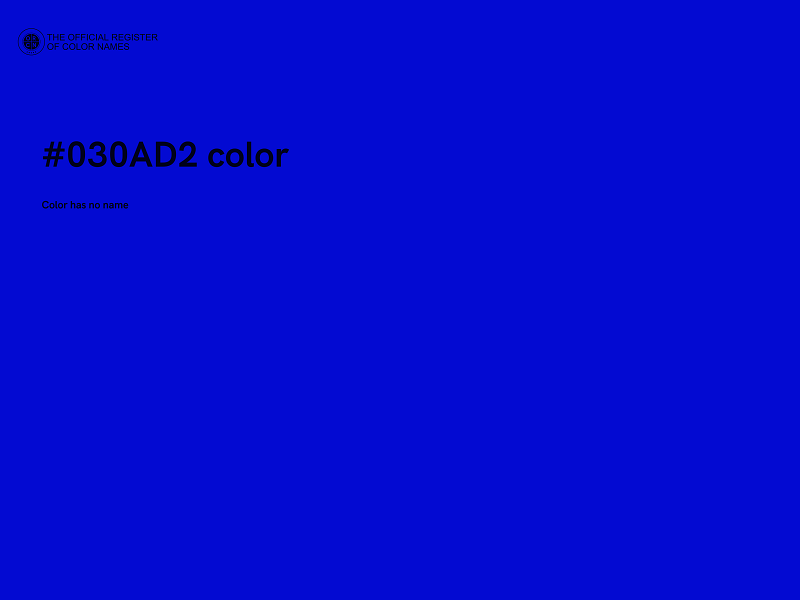 #030AD2 color image