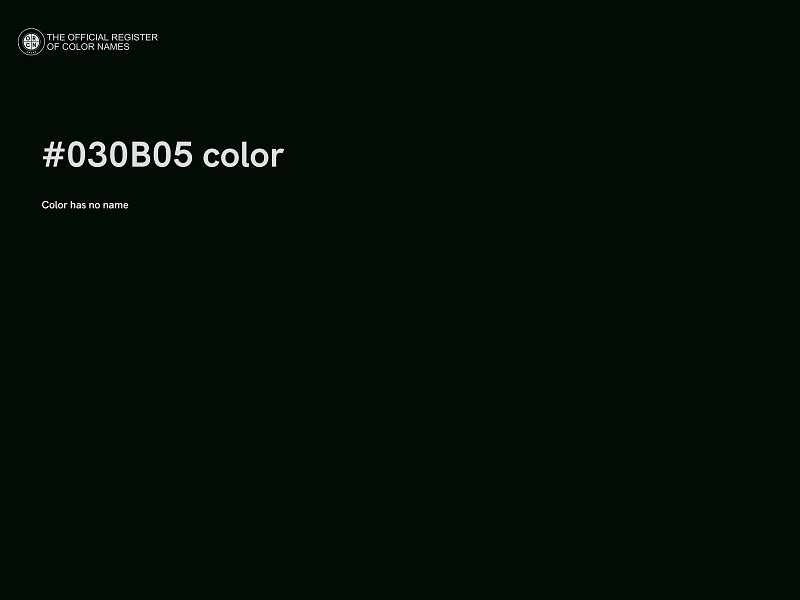#030B05 color image