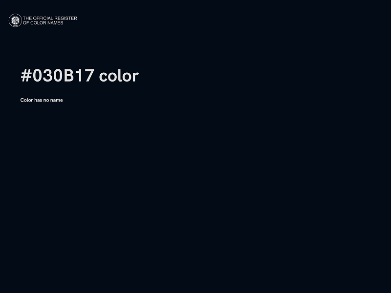 #030B17 color image
