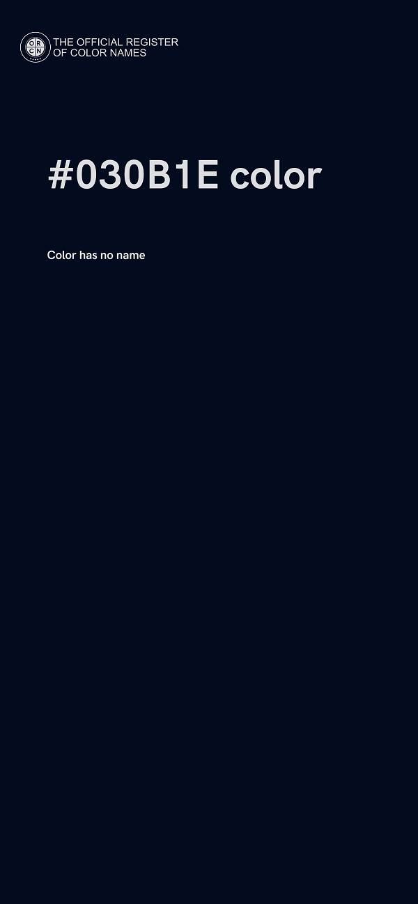 #030B1E color image