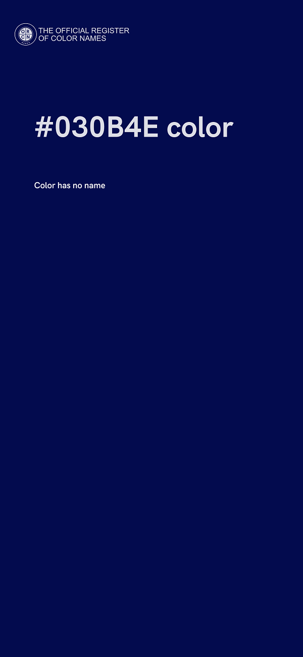 #030B4E color image