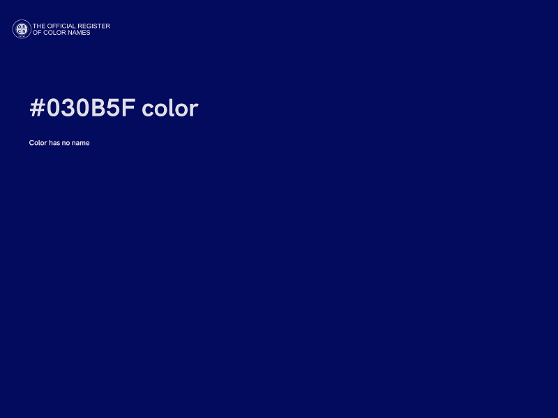 #030B5F color image