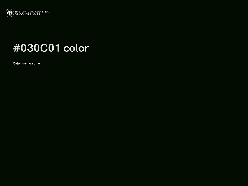 #030C01 color image