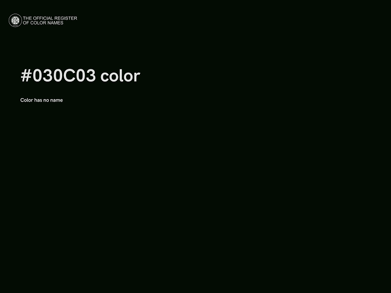 #030C03 color image