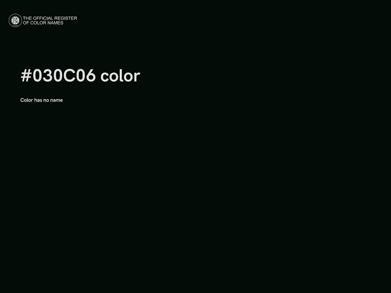 #030C06 color image