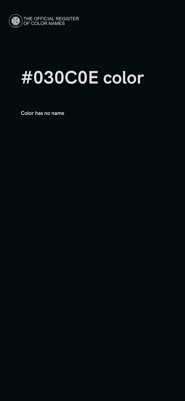 #030C0E color image