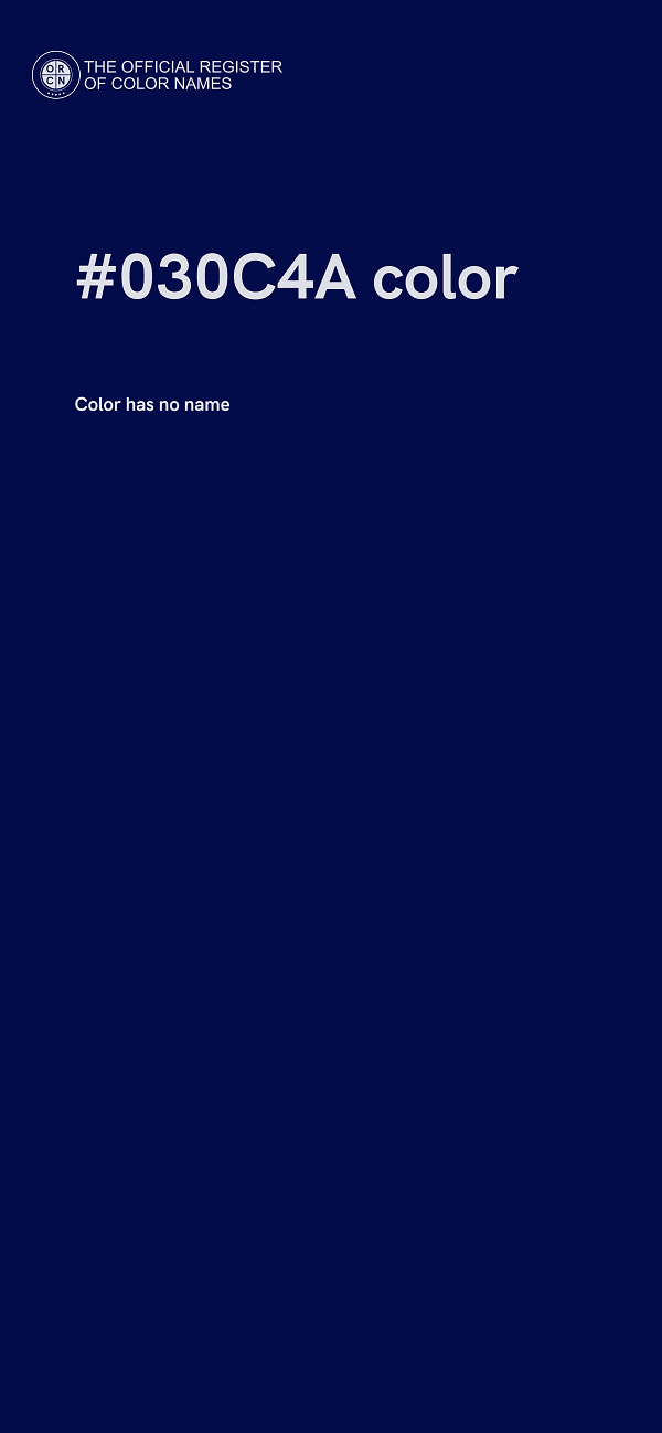 #030C4A color image