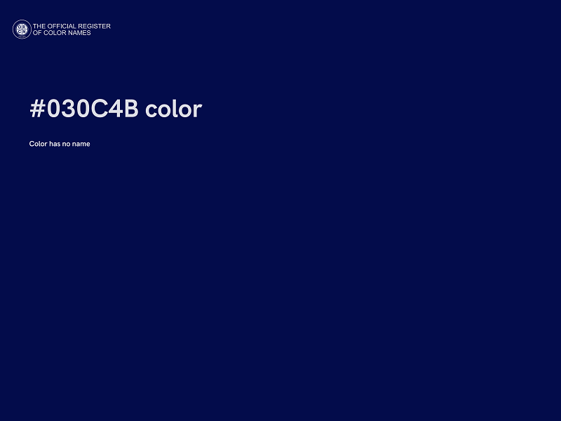 #030C4B color image