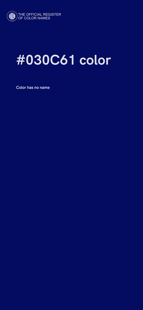#030C61 color image