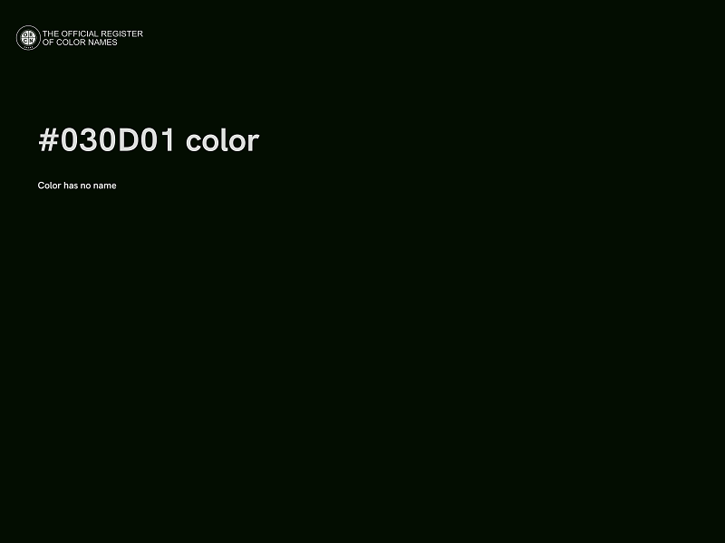 #030D01 color image