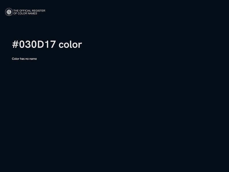 #030D17 color image