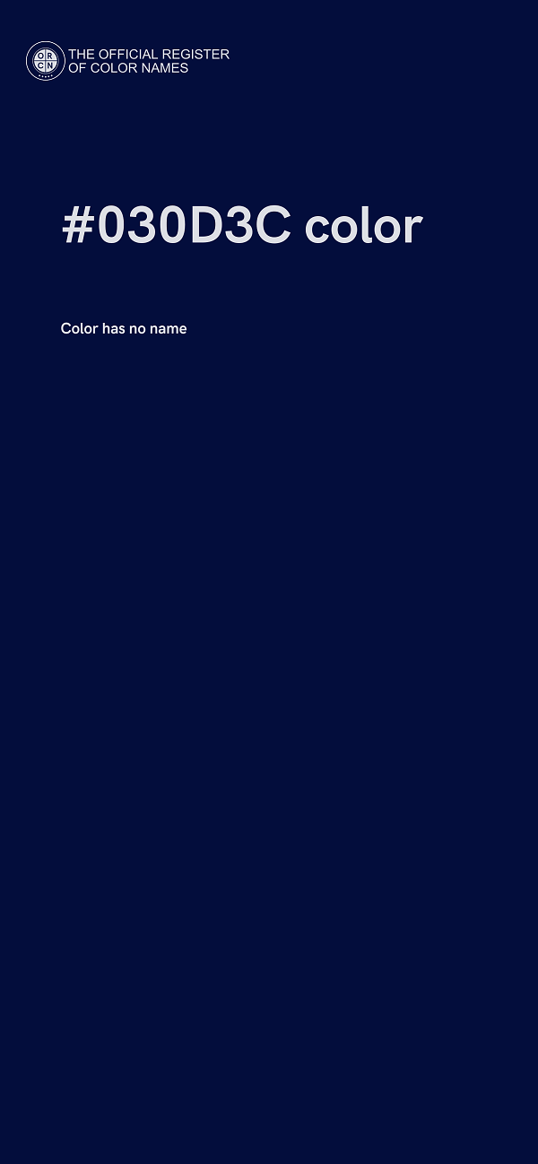 #030D3C color image