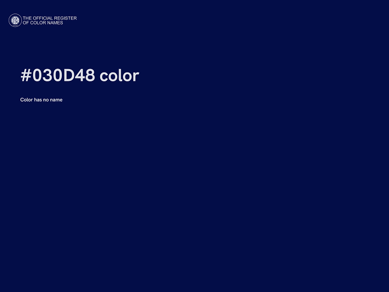 #030D48 color image