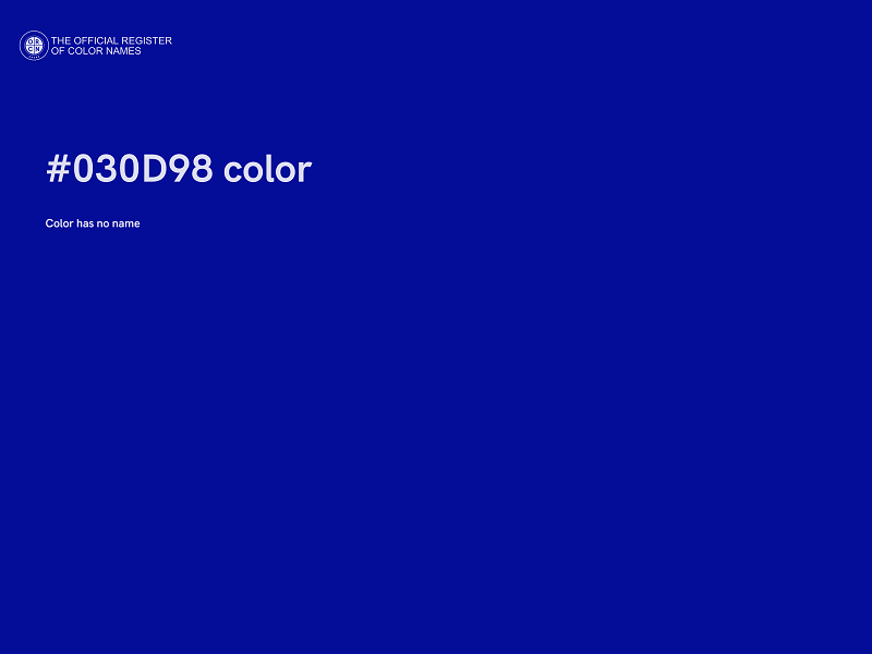 #030D98 color image