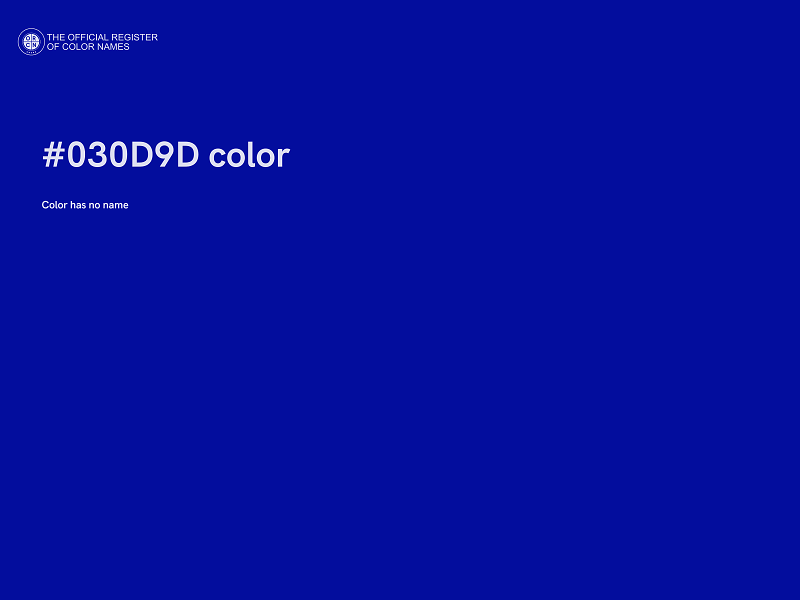#030D9D color image