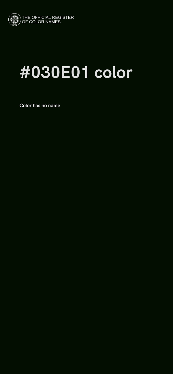 #030E01 color image