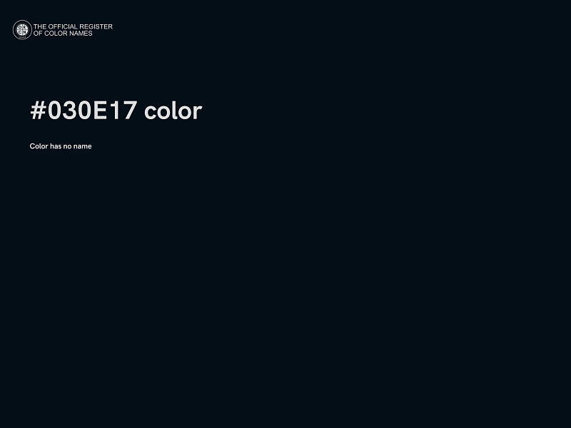 #030E17 color image