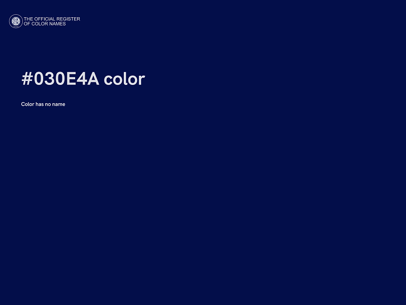 #030E4A color image