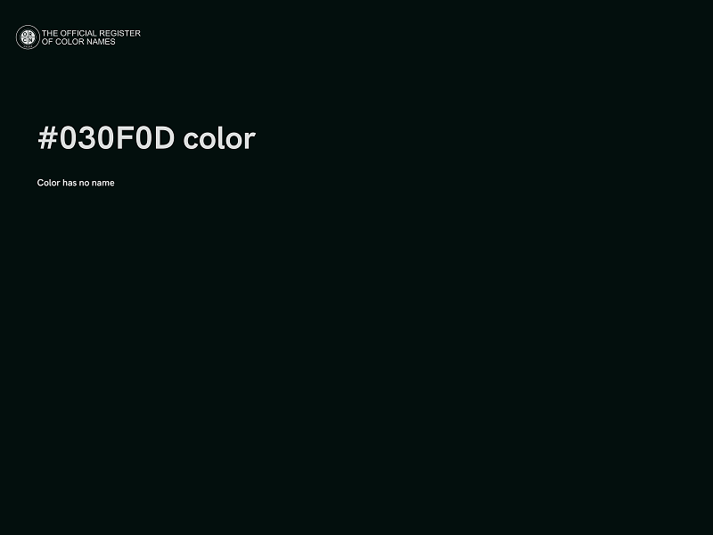 #030F0D color image