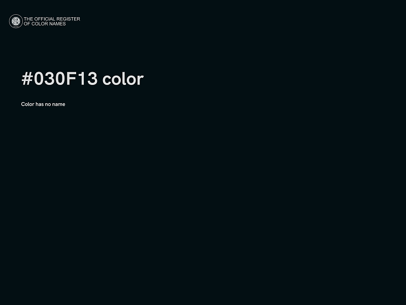 #030F13 color image