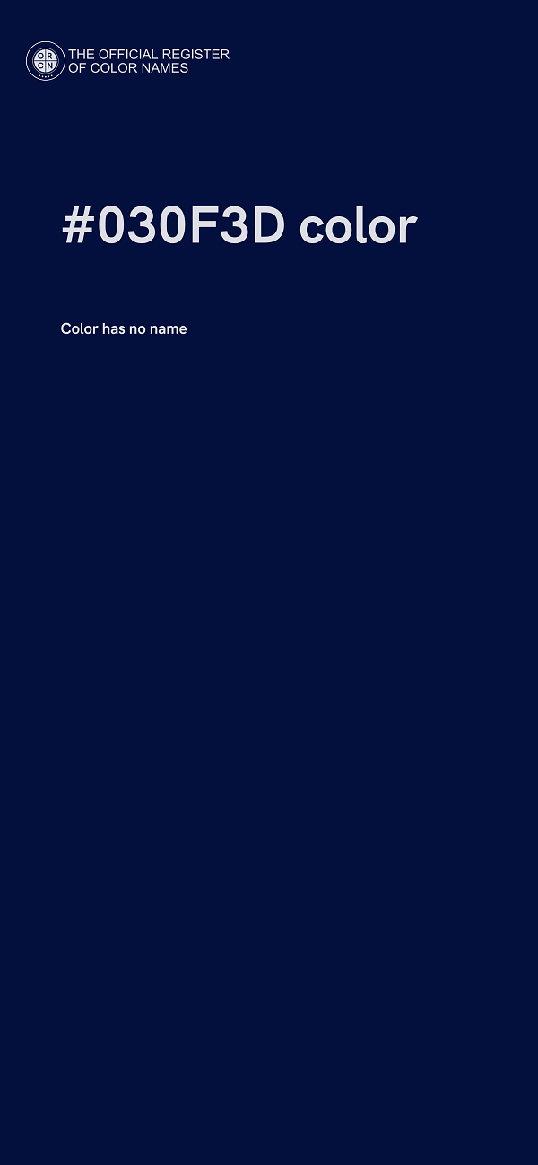#030F3D color image