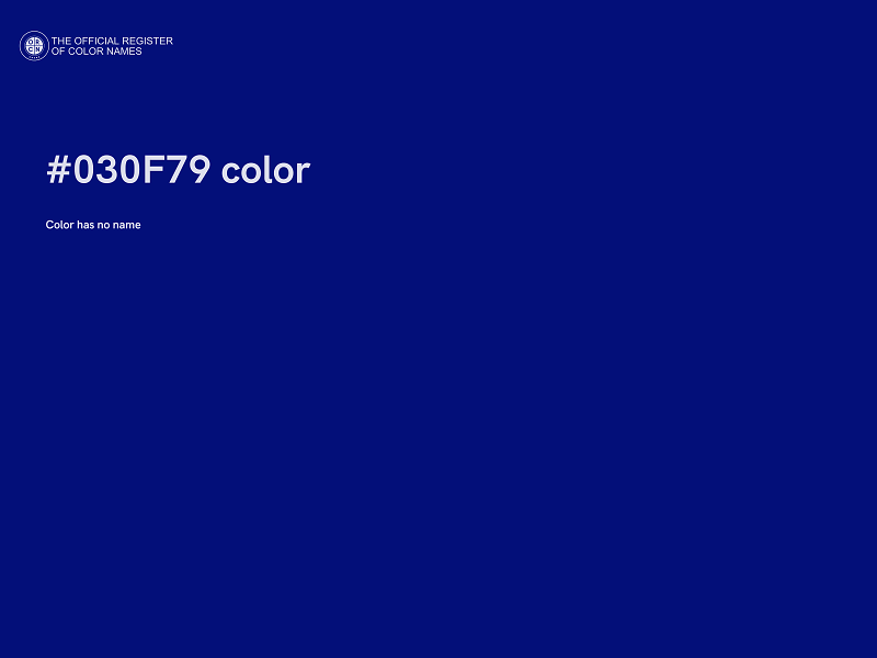 #030F79 color image