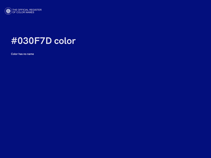 #030F7D color image