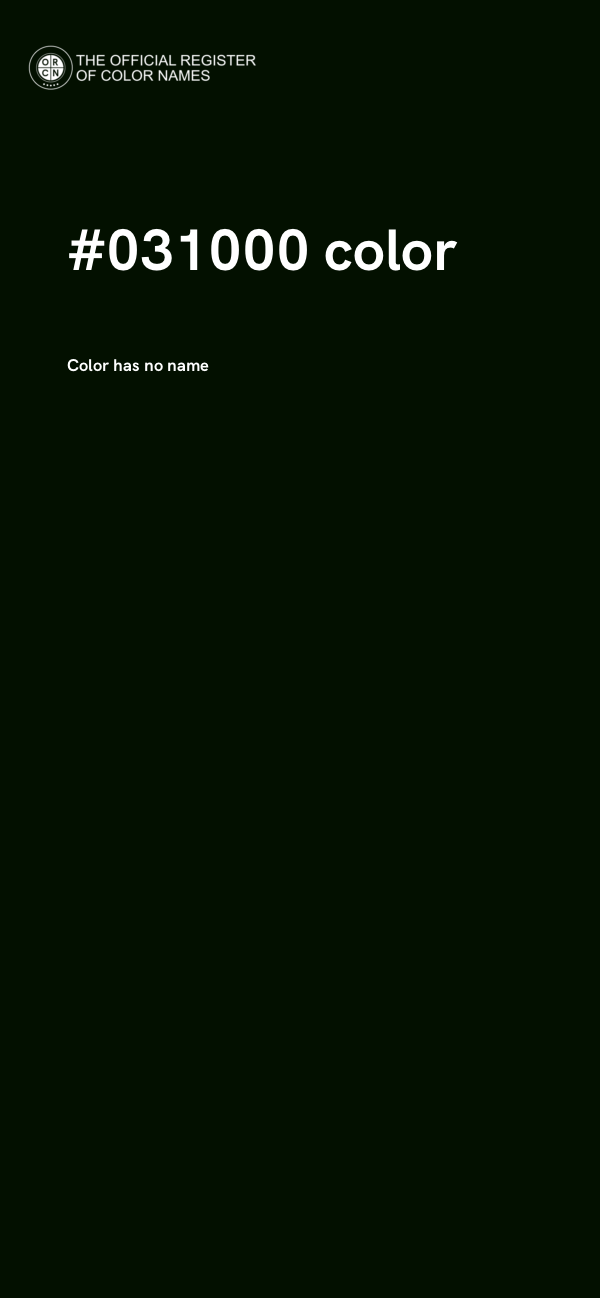 #031000 color image