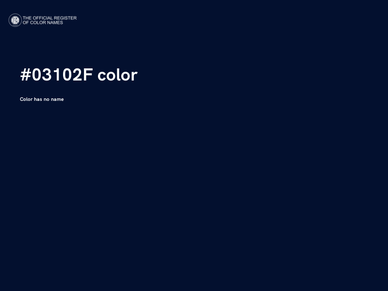 #03102F color image