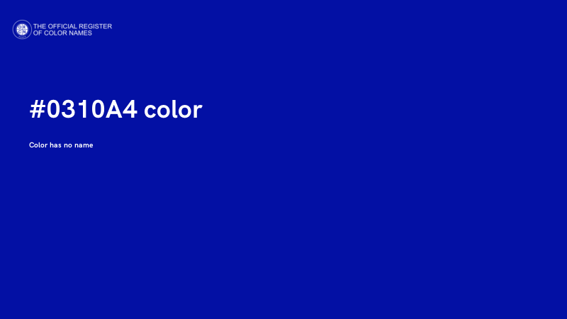 #0310A4 color image