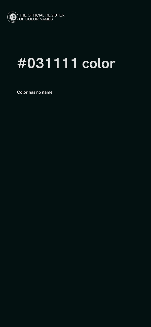 #031111 color image