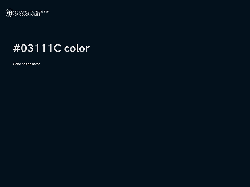 #03111C color image