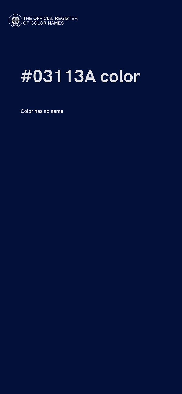 #03113A color image