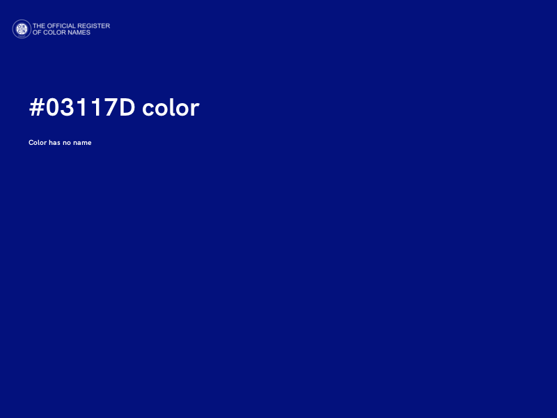 #03117D color image