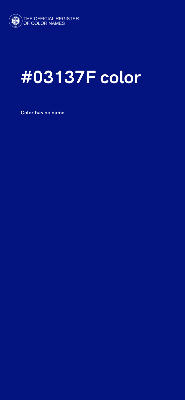 #03137F color image