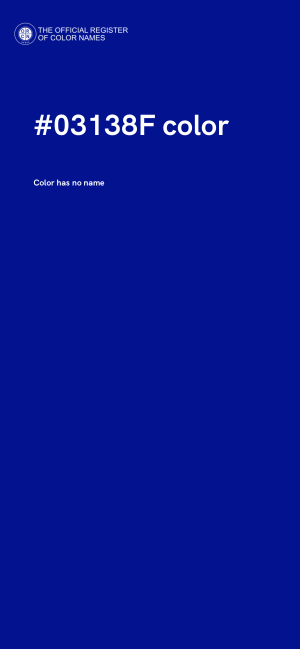 #03138F color image