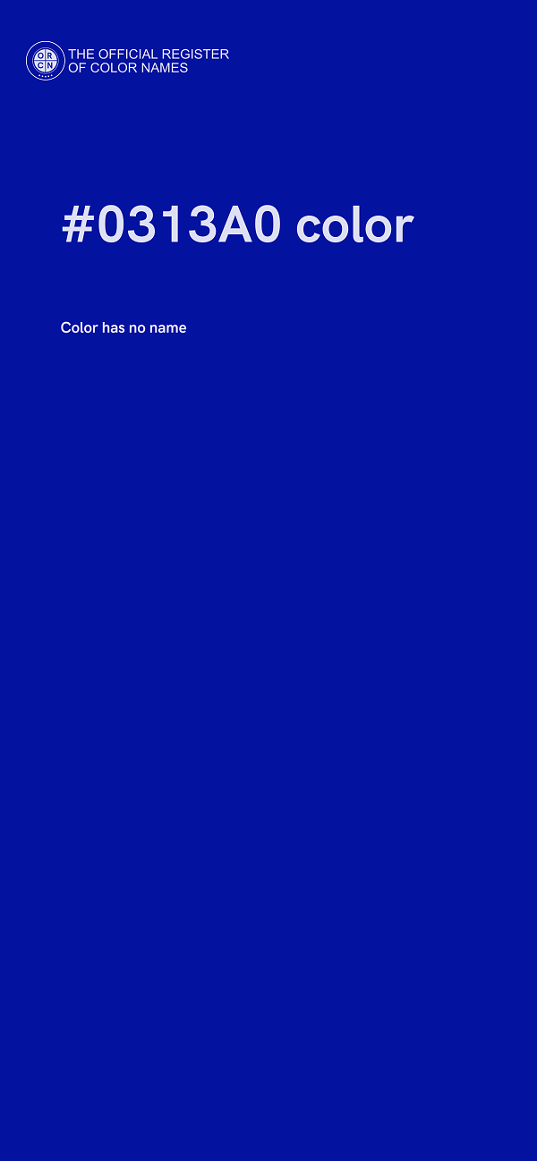 #0313A0 color image