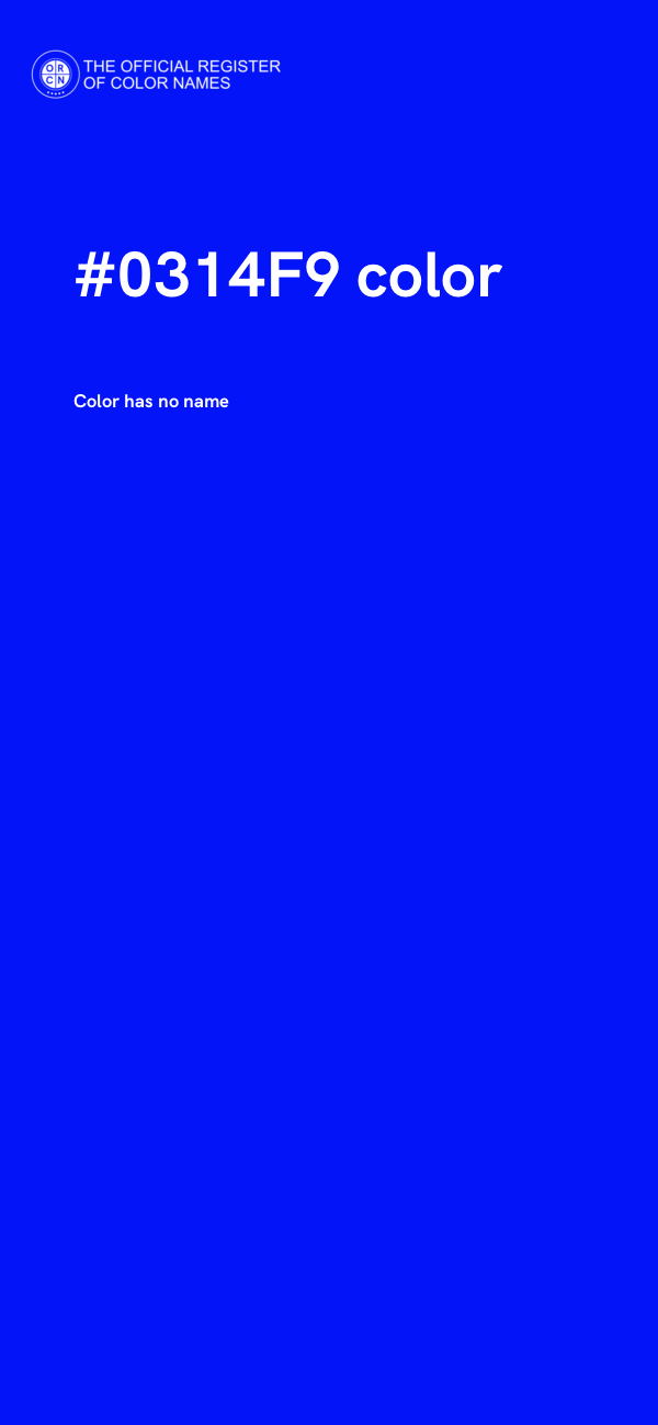 #0314F9 color image