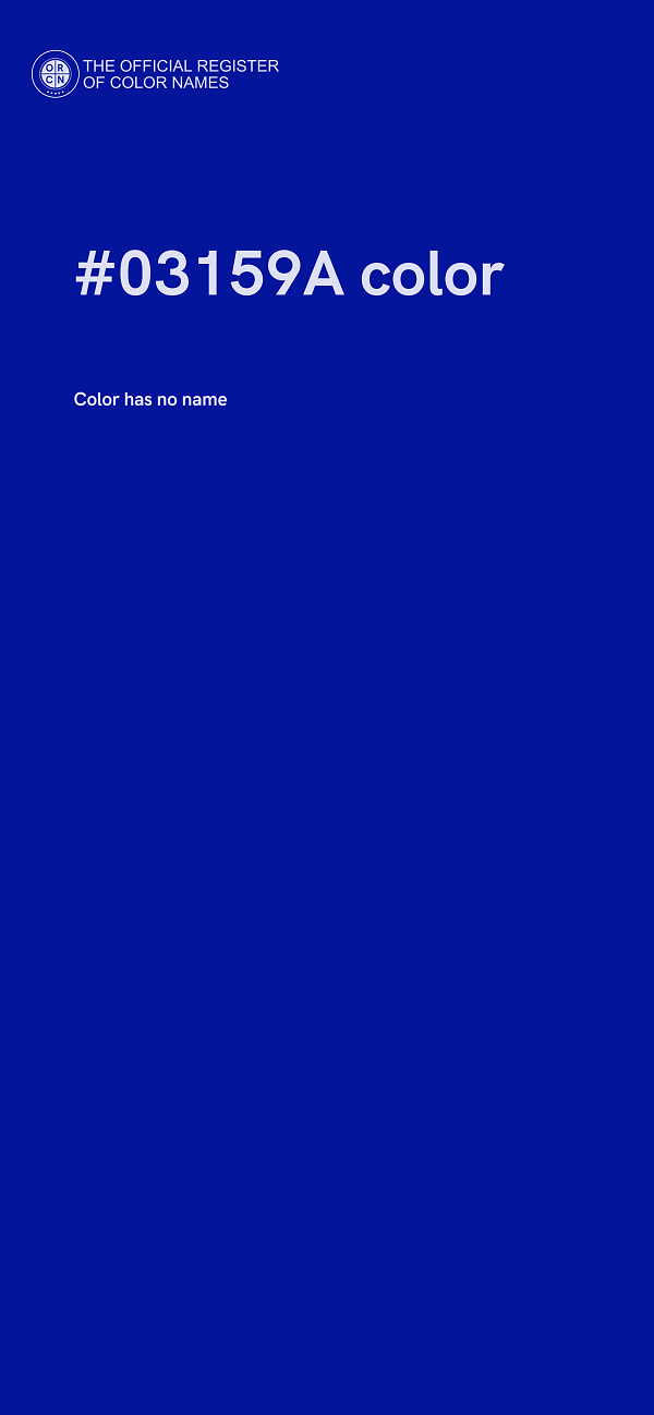 #03159A color image