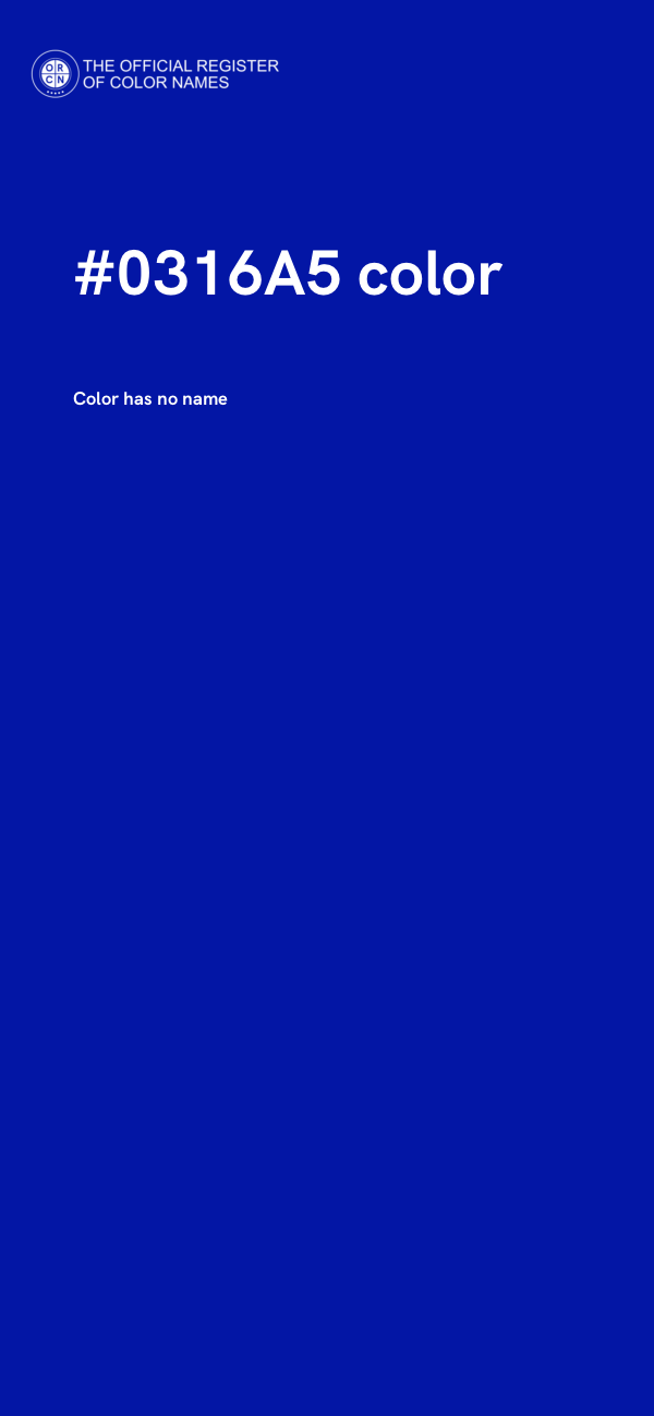 #0316A5 color image