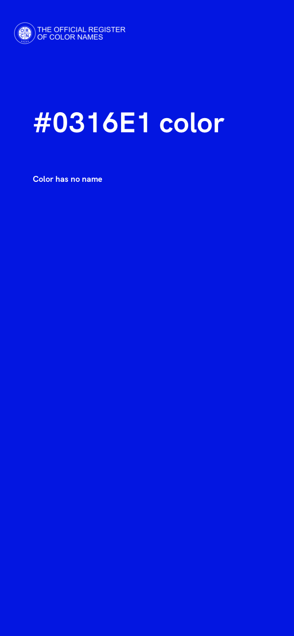 #0316E1 color image