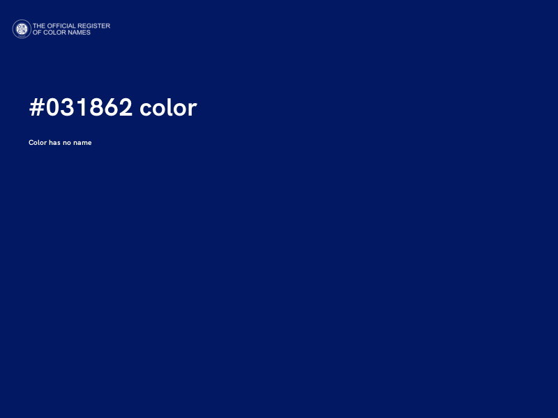 #031862 color image
