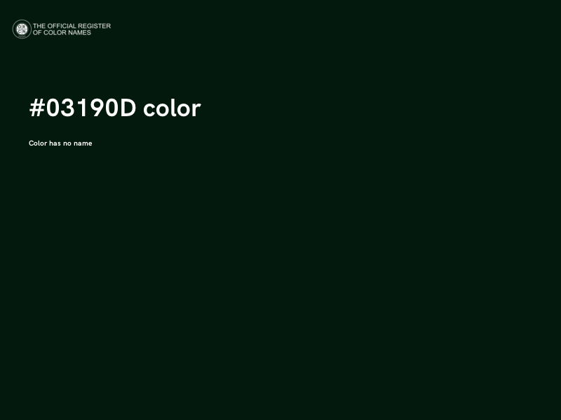 #03190D color image