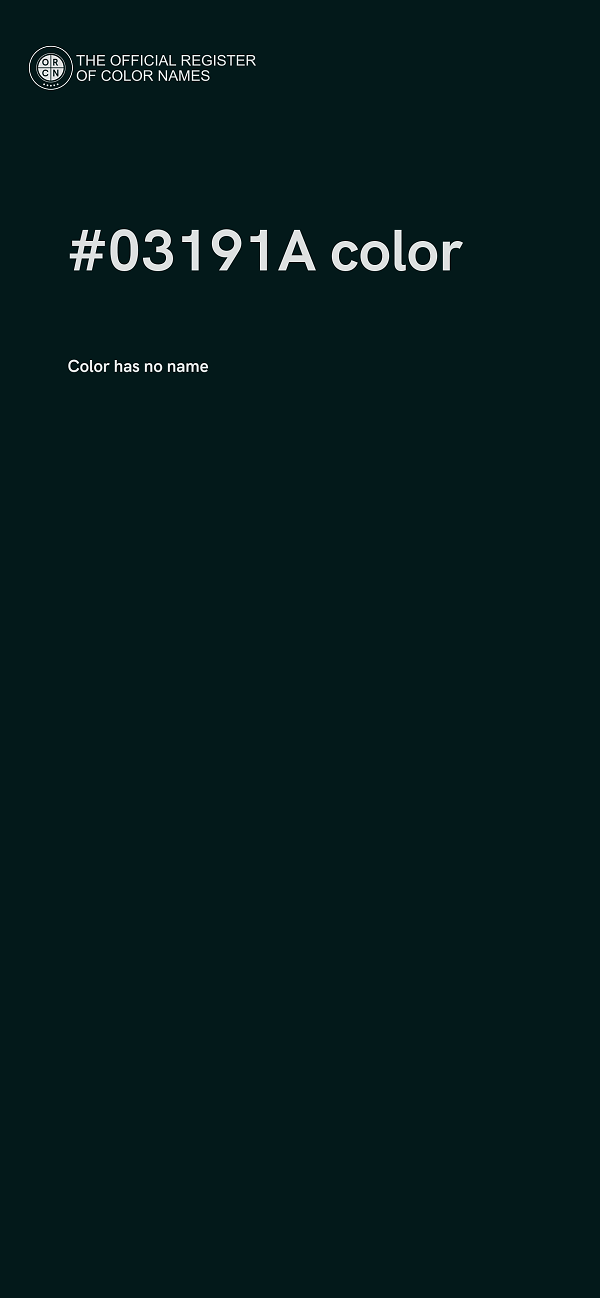 #03191A color image