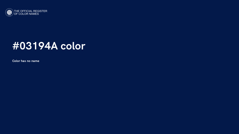 #03194A color image