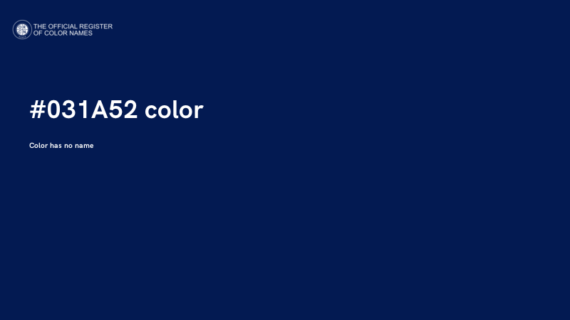 #031A52 color image