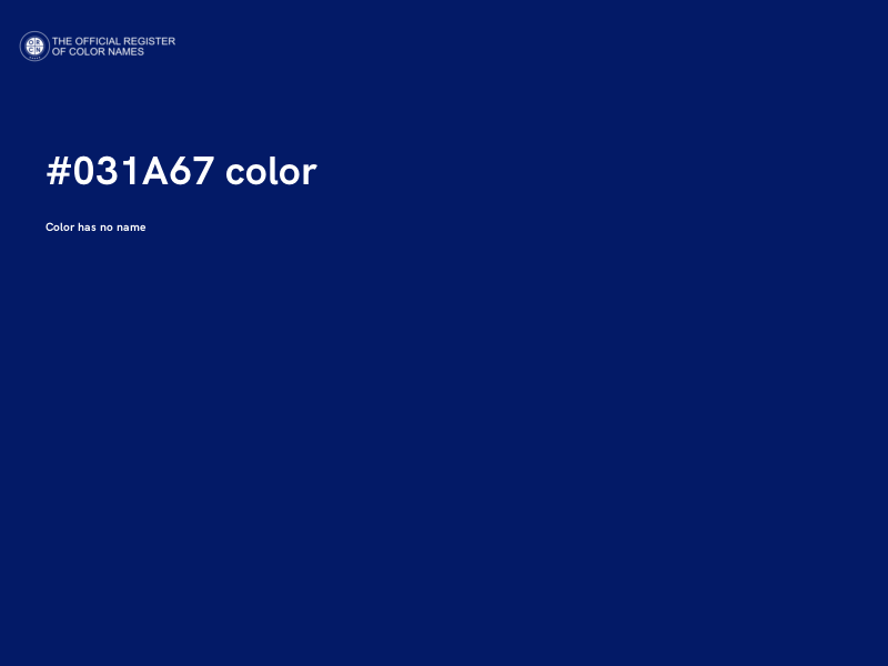 #031A67 color image