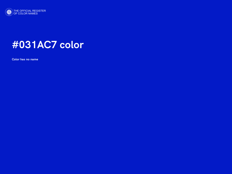#031AC7 color image