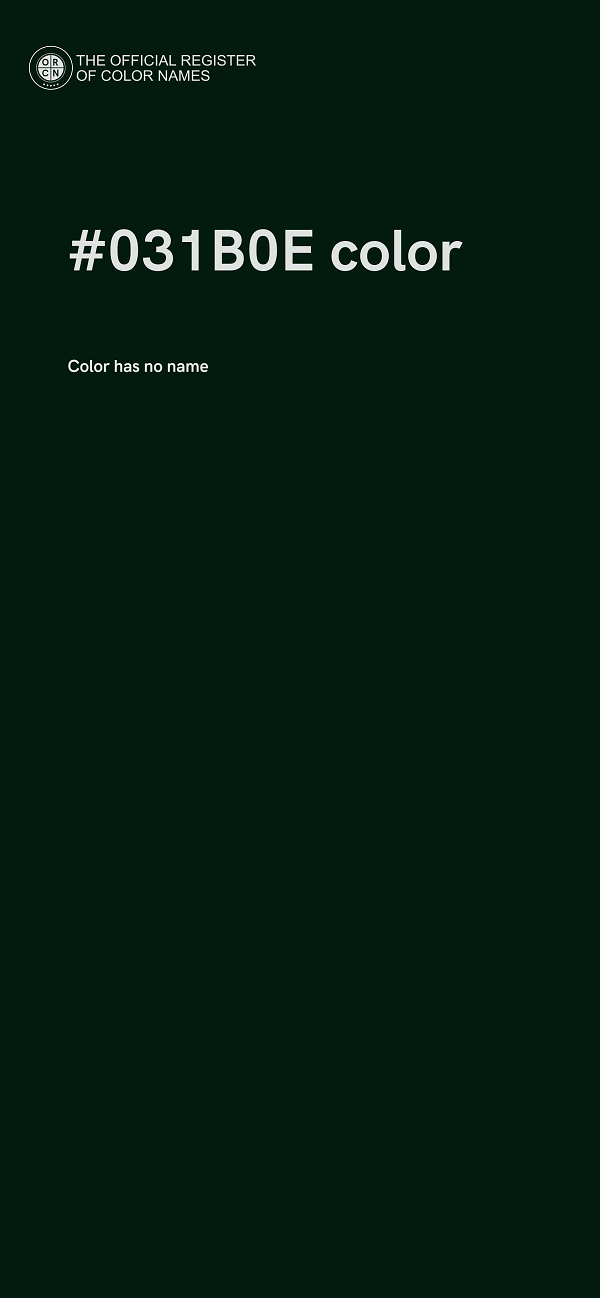 #031B0E color image